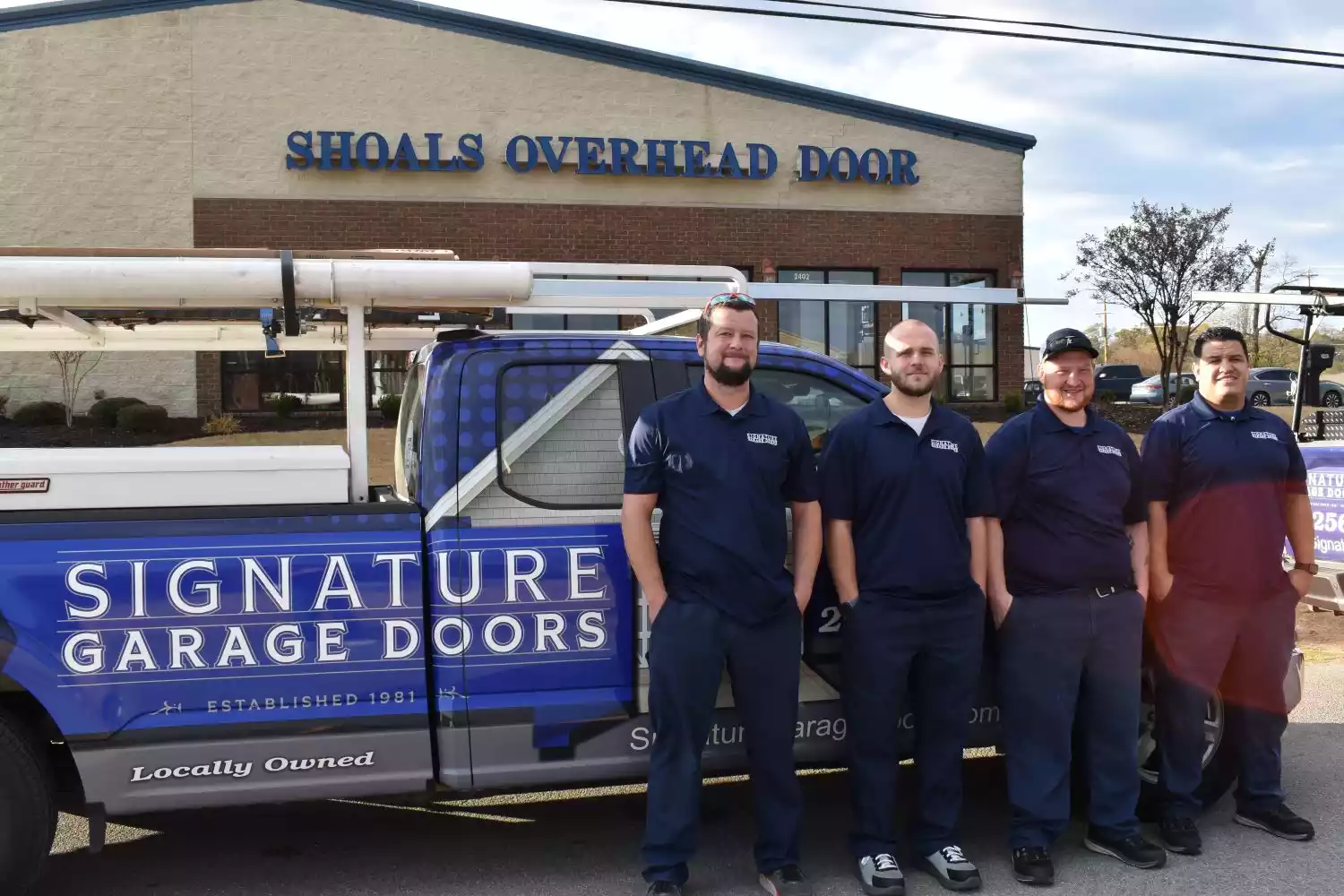 Signature Garage Doors - Team Photo with Truck